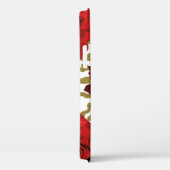 レッドローゼズホワイト金ゴールドチータヒョウアニマルプリント Case-Mate iPhoneケース (裏面 / 右)