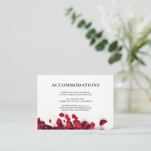 レッドローゼズホ結婚テルアコモデーション エンクロージャーカード (スタンド正面)