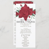 レッドローゼズボホ結婚式 プログラム (正面/裏面)