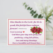 レッドローゼズモーニング賛美ズカード 招待状 (スタンド正面)