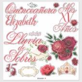 レッドローゼズルヴィアデソブレスカスタム シール (シート)