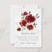レッドローゼズ悔やみや弔慰葬儀 サンキューカード (正面)