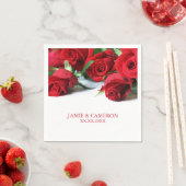 レッドローゼズ結婚ナプキン スタンダードカクテルナプキン (インサイチュ)