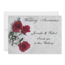 レッドローゼズ結婚式招待状