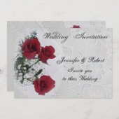 レッドローゼズ結婚式招待状 招待状 (正面/裏面)