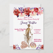 レッドローゼズ開花フローラマザーズデイダンスパーティー 招待状 (正面)