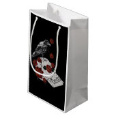 レッドローゼズ、スカル&レイヴン抱き枕 スモールペーパーバッグ (裏面アングル)