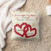 レッドローゼダブルハート – 永遠 クッション (ブランケット)