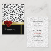 レッドローゼダマスク披露宴カード エンクロージャーカード (正面/裏面)