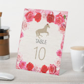 レッドローゼダービーパーティーテーブル番号 台座サイン (インサイチュ)