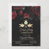 レッドローゼチャリスファースト聖餐式 招待状 (正面)