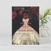 レッドローゼドレス、ブライダルシャワー 招待状 (スタンド正面)