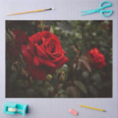 レッドローゼビューティフルフローラ20x30デコページ 薄葉紙 (クラフト)