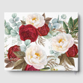 レッドローゼフォト悔やみや弔慰葬儀水彩 ゲストブック (裏面)