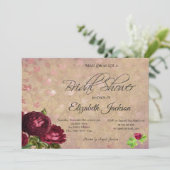 レッドローゼフォールン葉ズワインブライダルシャワー 招待状 (スタンド正面)