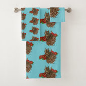 レッドローゼフクロウ茶 バスタオルセット (インサイチュ)