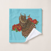 レッドローゼフクロウ茶 バスタオルセット (ウォッシュタオル)