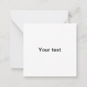 レッドローゼフラットノートカード ノートカード (裏面)