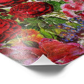 レッドローゼフラワーガーデン フォトプリント            (角)