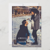 レッドローゼブーケオンブラック結婚式招待状 招待状 (裏面)