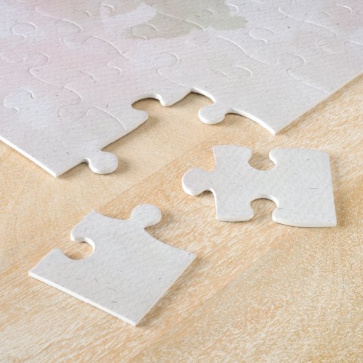 レッドローゼブーケフラワーウォーター色 – wb ジグソーパズル (側面)