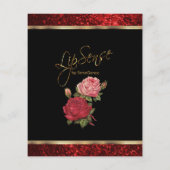 レッドローゼリップグリッター – ブラック製品/価格表 チラシ (裏面)