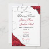 レッドローゼリハーサルディナー招待 招待状 (正面)