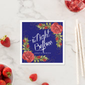 レッドローゼリハーサル前の夜ナプキン スタンダードカクテルナプキン (インサイチュ)