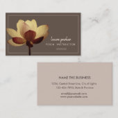 レッドロータスヨガインストラクター瞑想禅ヴィンテージ 名刺 (正面/裏面)