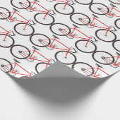 レッドロードバイク ラッピングペーパー (角)