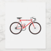 レッドロードバイク ワインラベル (シングルラベル)