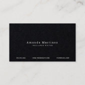 レッドロープパターンブラック 名刺 (裏面)