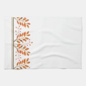 レッドローワンベリー&離れ金ゴールド キッチンタオル (横)