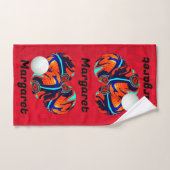 レッドローンボウルのマーガレット名、ハンドタオル ハンドタオル (ハンドタオル)