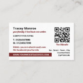 レッドローンモーア、芝生サー気にビス 名刺 (裏面)