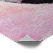 レッドワインアートポスターウォーター絵画カラーのキッチン ポスター (角)