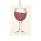 レッドワインガラスワインラバーワイナリーメルロカベルネ カーエアーフレッシュナー (裏面)