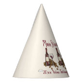 レッドワイングラスボトルブドウワイナリーワイン試飲 パーティーハット (左)