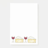 レッドワイングラス+ブリーチーズグルメポストイット注記 ポストイット (正面)