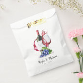 レッドワインスタイルカセションお祝いフュートバッグ フェイバーバッグ (封をした状態)