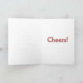 レッドワインハッピーホリデーズカード シーズンカード (内部)