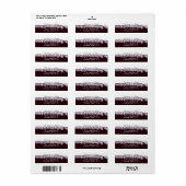 レッドワインビジネスのブドウ畑ワイナリー ラベル (フルシート)