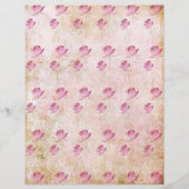 レッドワインフラワースクレーブック紙 (裏面)