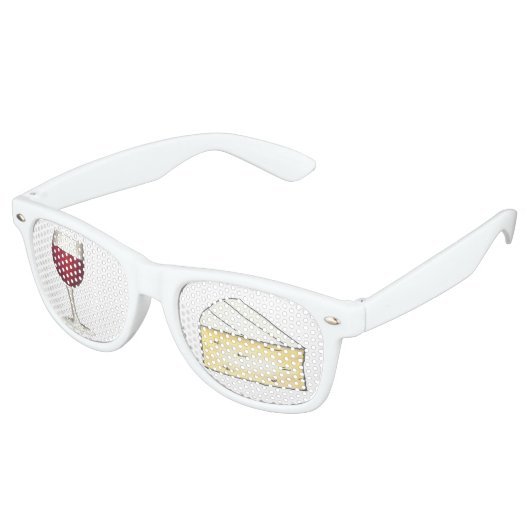 レッドワインブリーチーズチーズグルメワインテイスティングカクテル レトロサングラス (アングル)