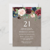 レッドワインブルゴーニュフローラ21日パーティー 招待状 (正面)