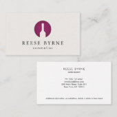 レッドワインボトルソムリエロゴ 名刺 (正面/裏面)