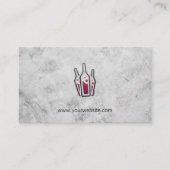 レッドワインボトル注ぎ 予約カード (正面)