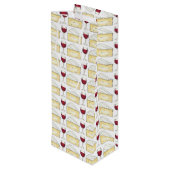 レッドワインワイングラスとブリーチーズ抱き枕 ワインギフトバッグ (裏面アングル)