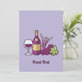 レッドワイン招待状 招待状 (スタンド正面)