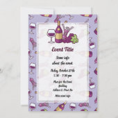 レッドワイン招待状 招待状 (裏面)